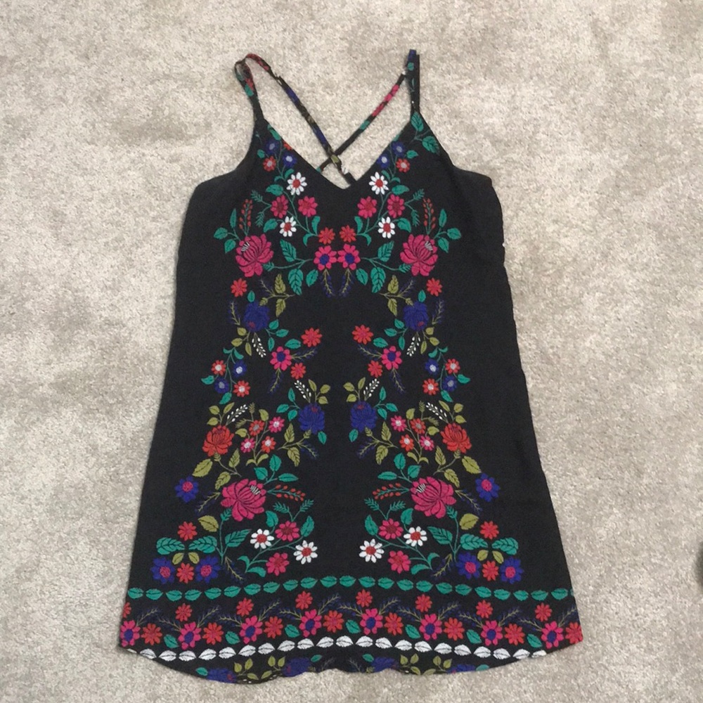 Floral A-line Swing Dress